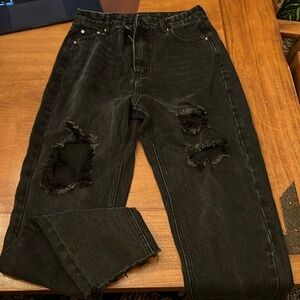 SHEIN size medium black mom jeans